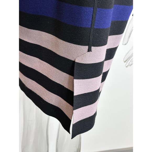 Diane Von Furstenberg Duster Womens Size P Petite Striped Open Jacket‎ Designer - Picture 6 of 15